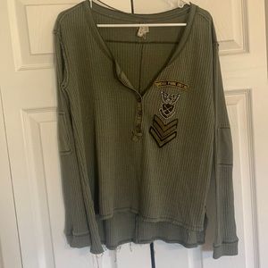 We the Free military style long sleeve